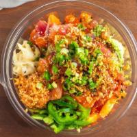 Small Poke  Bowl · Two scoops of protein, two sides and two scoops of rice