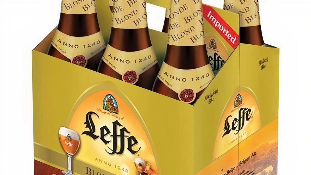 Leffe Blonde Blond 6 Pack · Leffe Blonde Blond 6 Pack - Leffe Blond is an authentic blond abbey beer with a slight hint of bitterness to it.