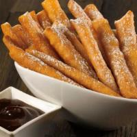 Funnel Fries · Funnel Fries Dusted (8) Your choice of Confection Sugar or Cinnamon Sugar with Ghirardelli C...