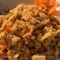 Spicy Fried Rice · Spicy. Basil fried rice. Fried rice with choice of meat, onion, bell peppers and sweet basil...