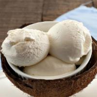 Spt'S Coconut Ice Cream · Homemade coconut ice cream.