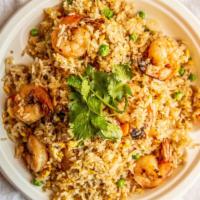Fried Rice · Choice of grilled chicken, pork, beef, shrimp, seafood combo or veggie.