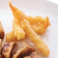 Shrimp Tempura · Four pieces.