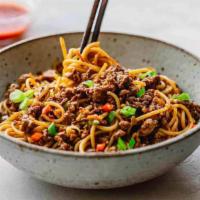 Ns03. Minced Pork Noodle In House Spicy Sauce · Hot. Comes with Mince pork with spicy sauce