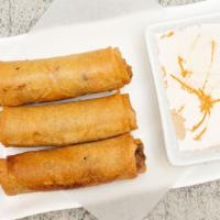 Fried Spring Roll · Por pia tord. Spring roll stuffed with ground pork, bean thread, and assorted vegetable then...