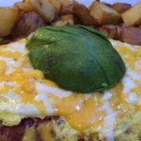 Mba · Dorry’s diner favorite. Loaded with mushrooms, bacon, avocado and Monterey Jack and cheddar ...