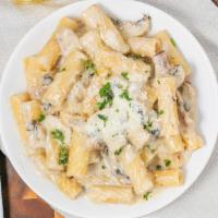 Mushroom Crema · Mushroom, garlic, cream, butter & parmigiano