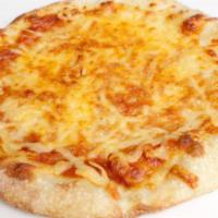 Cheese Pizza · Mozzarella, organic pizza sauce
