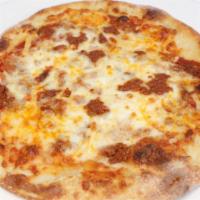 Pesto Pizza  · Organic pesto sauce, mozzarella