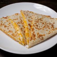 Huge Cheese Quesadilla · cheese, pico de gallo, sour cream, salsa