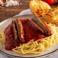 Pasta With Sausage · Penne or linguini.