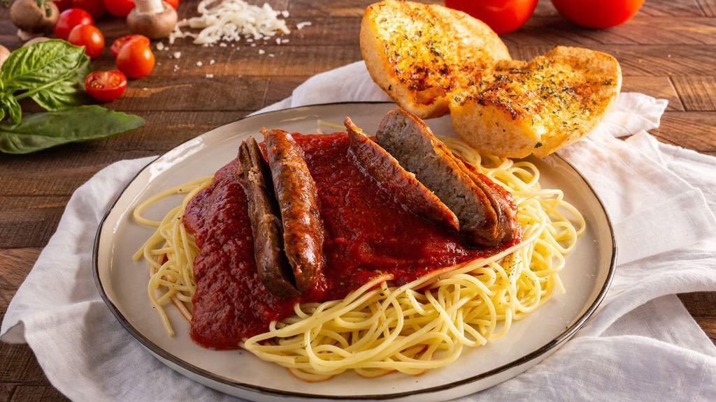 Pasta With Sausage · Penne or linguini.