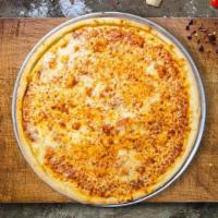 Cheese Please! Pizza · Fresh tomato sauce, shredded mozzarella and extra-virgin olive oil baked on a hand-tossed do...