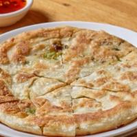 Scallion Pancake · Simple and comforting, made with scallions, salt, oil, and black pepper. Vegan. (Dipping sau...