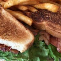 Blt Sandwich · Bacon, lettuce, tomatoes and mayonnaise served on 2 slices.