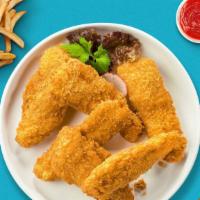 Now Or Pollo Tenders  · Chicken tenders breaded and fried until golden brown.