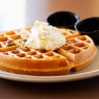 Pecan Waffle · Our delicious waffle served with chopped pecans.