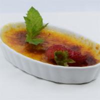 Creme Brûlée · A luscious Vanilla Custard with a Golden Caramelized Top