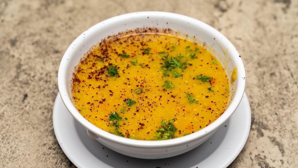 Lentil Soup · Middle Eastern red lentil soup.