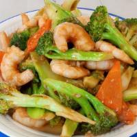 Broccoli Shrimp                          · Include a side of Steam Rice