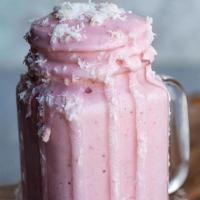 Strawberry Shortcake Smoothie · Vanilla yogurt, strawberry, banana and milk.