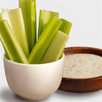 Celery · Fresh Cut Celery Sticks w/ Your Choice of Ranch/Bleu Cheese