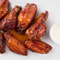 Spicy Bbq Wings - One Pound · The Wings are Buttery, crispy, succulent, savory/roasted flavor.  1 lb. of crispy, savory wi...