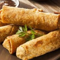 Egg Rolls · Mixed vegetables wrapped in egg roll skin, deep fried and served with sweet and sour sauce.