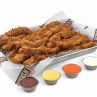 Catering Package · Twenty chicken tender strips and your choice of 5 dipping sauces.