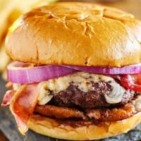 Kobe Beef Burger · Freshly charbroiled 8 oz. Wagyu Kobe beef patty with mayo, BBQ sauce, caramelized onions and...