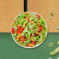 Home Sweet Home Salad · Romaine lettuce, cherry tomatoes, carrots, and onions dressed tossed with lemon juice & oliv...