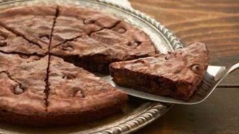 Pizza Cookie (8 Slices) · Warm chocolate chip or warm melted chocolate brownie pizza cookie loaded w/ chocolate chips.
