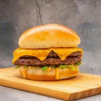 Cheeseburger · Two 3oz. ground beef patties topped with choice of cheese, Burn Burger sauce and lettuce