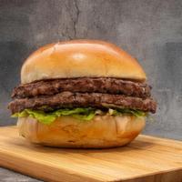 Classic Hamburger · Two 3oz. ground beef patties topped with Burn Burger sauce, lettuce