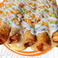5 Pack · Hand rolled, pan-fried, cooked-to-order Taquitos. Each Taquito is hand rolled in either our ...
