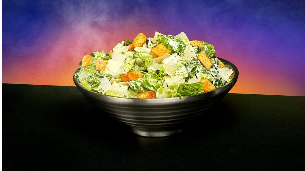 Caesar Salad · Romaine lettuce with savory croutons, fresh Parmesan cheese, and Caesar dressing