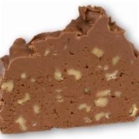 Chocolate Pecan Fudge · Half Pound of our  smooth and creamy milk chocolate fudge with Pecans.