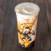Mom'S Favorite · Milk with Honey and Boba, Egg pudding, Grass Jelly and Red Bean.