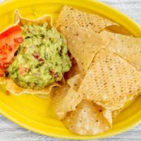 Guacamole · Avocado dip made daily. Served with tortilla chips.