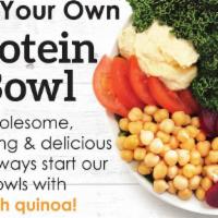 Protein Bowl Box · Power up your event with our protein packed box full of raw whole foods. 
Serves 6-8