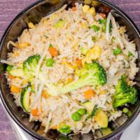 Gluten Free Fried Rice · Egg, bean sprouts, peas and carrot, snow peas and scallions.