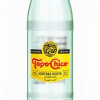 Topo Chico · Topo Chico for the Sparkling option ask for a lemon wedge a Refreshing experience  is Upon Y...