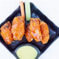 20 Wings · Served with your choice of flavor. Up to 2 flavors, please note!
