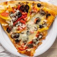 All Veggie Pizza · Onion, mushrooms, bell peppers, and olives