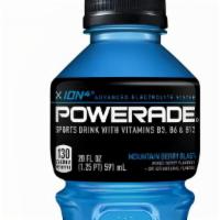 Poweraid · Fruit Punch or Mountain Berry Blast.