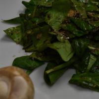 Spinach Salad · Side salad,tossed in olive oil and balsamic.