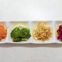 Banchan Platter · Vegetarian. Four kinds of vegetables.