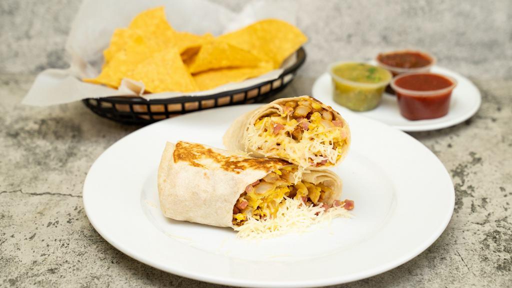 Burrito · Meat and cheese inside only