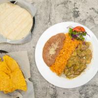 Chile Verde · tender pork cooked in green sauce