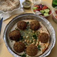 Falafel Hummus Plate · Falafel with hummus, and your choice of salad.